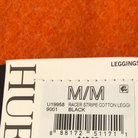 Hue black retro sporty racer stripe leggings NWT - Picture 7 of 9